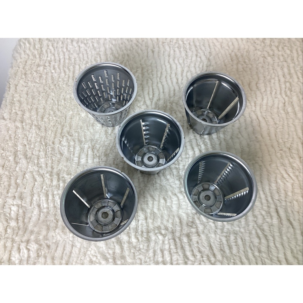 Set of 5 Rival Cones for Vintage Grind-O-Matic N1 - N5 Metal Meat Cheese - Picture 4 of 9